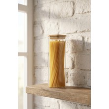 Acar Purewood Cam Kavanoz - 25 cm