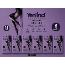 Yeni İnci Parlak Külotlu Çorap 6'lı Paket