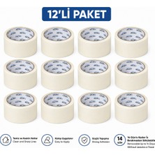 Boldex Silver 12'li Paket 48MM x 25MT Profesyonel Maskeleme Bandı - Uv Dayanıklı, Inşaat ve Toz Boya Uyumlu