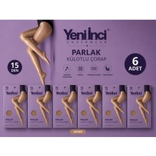 Yeni İnci Parlak Külotlu Çorap 6'lı Paket