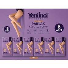 Yeni İnci Parlak Külotlu Çorap 6'lı Paket