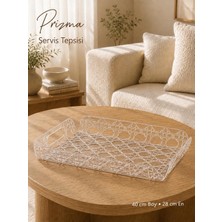 Galeriyo Kristal Prizma Servis Tepsisi