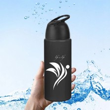 Renklime Kilitlenebilen Matara Güvenlikli Suluk Sporcu Matarası Spor Su Şişesi Içecek Şişesi 700ML