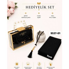 Sedef Hediyelik Çantalı Set Eşarp Tesbih
