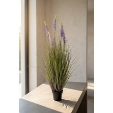 Acar Eterna Bloom Yapay Saksılı Lavanta Mor - 90 cm