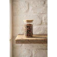 Acar Purewood Cam Kavanoz - 13 cm