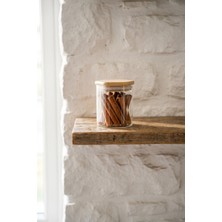 Acar Purewood Cam Kavanoz - 8 cm