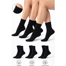 Ducks Socks Pamuk Kadın Lastiksiz Soket Dikişsiz Premium Çorap 3'lü Paket / Iz Bırakmaz / Sıkmayan Çorap