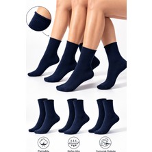Ducks Socks Pamuk Kadın Lastiksiz Soket Dikişsiz Premium Çorap 3'lü Paket / Iz Bırakmaz / Sıkmayan Çorap