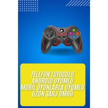 Mey Ithalat® Kablosuz Oyun Kolu Bluetooth Joystick Gamepad Android Uyumlu