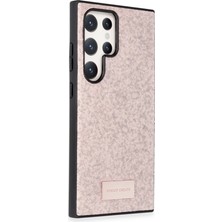 Etorva Store Onegif Samsung Galaxy S23 Ultra Bright Simli Kapak - Pembe