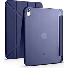 Etorva Store Apple Ipad 2022 10.9 (10.nesil) Kılıf Kalemlikli Mars Tablet Kılıfı - Lacivert