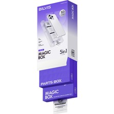Etorva Store Apple Iphone 15 Pro Bilvis 5in1 3D Magic Cam Ekran Koruyucu - Siyah