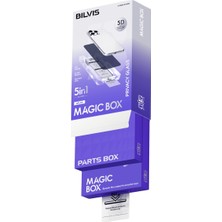 Etorva Store Apple Iphone 14 Bilvis 5in1 5d Magic Hayalet Cam Ekran Koruyucu - Siyah