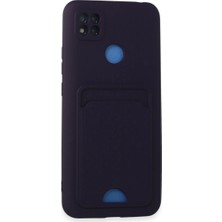Etorva Store Xiaomi Redmi 9c Kılıf Kelvin Kartvizitli Silikon - Derin Mor