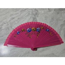 Etorva Store Bambu Çift Taraflı Yelpaze Karışık Renkler 12'li Paket