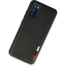 Etorva Store Samsung Galaxy A03S Kılıf Loop Deri Silikon - Siyah