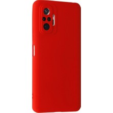 Etorva Store Xiaomi Redmi Note 10 Pro Kılıf Nano Içi Kadife Silikon - Kırmızı