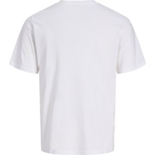 Jack & Jones Erkek Gögüs Baskili Bisiklet Yaka Tisört - Tom