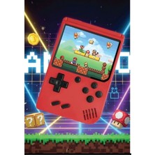 Renklime Retro El Konsolu 3 Inç Ekran Hd 400 Oyun Içeren Şarj Edilebilir Taşınabilir Oyun Cihazı Kırmızı