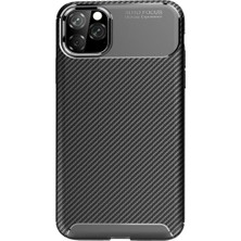Etorva Store Apple Iphone 11 Pro Max Kılıf Auto Focus Karbon Kapak - Siyah