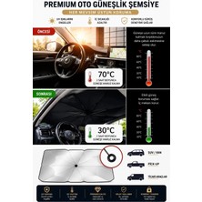 Datatek Evrensel Katlanabilir Şemsiye Tipi Araç Ön Cam Güneşliği Uv Korumalı Isı Yalıtımlı