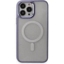 Etorva Store Apple Iphone 15 Pro Kılıf Room Magneticsafe Silikon - Lila