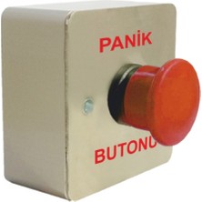Omega Mantar Başlı Paslanmaz Panik Çıkış Butonu Çift Kontak (Yüzey Tip)