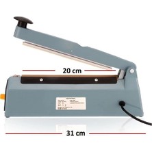 Datatek FS-200 Metal Gövdeli Kullanımı Kolay Poşet Ağzı Kapama Yapıştırma Makinası (20CM) Impulse