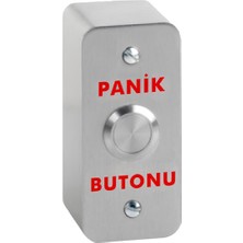 Omega Paslanmaz Panik Çıkış Butonu Çift Kontak (Yüzey Tip)