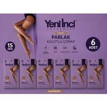 Yeni İnci Parlak Külotlu Çorap 6'lı Paket