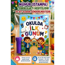 Nostaljik Lezzetler 20 Adet Okula Yeni Başlayan Öğrencilere Özel Hediye Seti 1. Sınıf- Sene Başı Mühür (Istampa) Tebrik Kartı Hediyeli