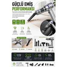 Datatek Araç Ev Ofis Uyumlu El Tipi Şarjlı Süpürge ve Basınçlı Hava Üfleme Cihazı