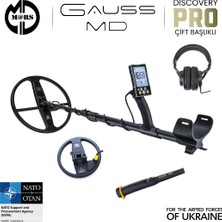 Gauss Md Dedektör – Discovery 33CM + 18CM Başlık – Pinpointer + K