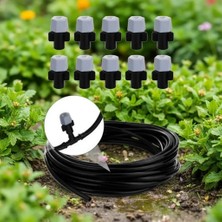 Renklime 10 Metre Kendin Yap Açık Alan Serinletme Sistemi - Nozzle Başlıklı Bahçe ve Teras Nemlendirme Seti
