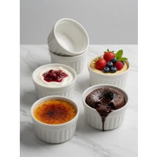 Great Line Greatline Beyaz Porselen Sufle ve Fırın Kabı 6 Lı
