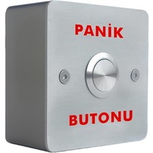Omega Paslanmaz Panik Çıkış Butonu Çift Kontak (Yüzey Tip)
