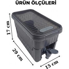 Mercora Tech Su ve Meşrubat Sebili - Buzdolabı Uyumlu - Musluklu - Kapaklı
