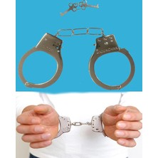 Datatek Metal Malzemeden Imal Anahtarlı Oyuncak Polis Kelepçesi