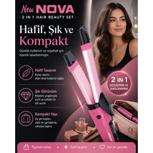 Datatek Ev Tipi Kullanıma Uygun 2 Fonksiyonlu Saç Düzleştirici ve Bukle Yapıcı Maşa