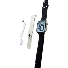 M Merc Giyim RS12 Pro+ Titanyum Kasa Akıllı Saat – Uyku ve Nabız Takibi, Suya Dayanıklı, Blue