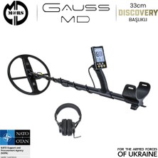 Gauss Md Dedektör – Discovery 33CM Başlık + Kulaklık