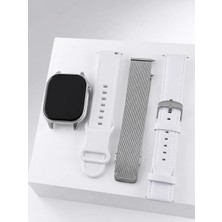 Etorva Store Amoled Ekranlı Bluetooth Aramalı 3 Kordonlu Akıllı Saat