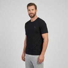 Norfolk Ragnar Organik Non-Mulesed %100 Merino Yünü T-Shirt - Siyah