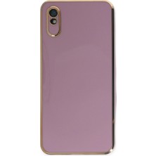Etorva Store Xiaomi Redmi 9A Kılıf Volet Silikon - Mor