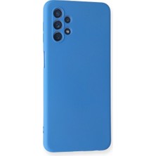 Etorva Store Samsung Galaxy A52 Kılıf Nano Içi Kadife Silikon - Mavi