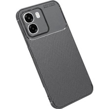 Grandor Oppo Oppo A6T 5g Auto Focus Karbon Kapak - Gri