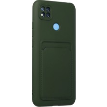 Etorva Store Xiaomi Redmi 9c Kılıf Kelvin Kartvizitli Silikon - Koyu Yeşil