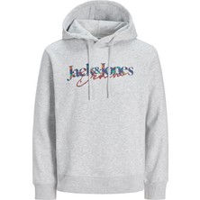 Jack & Jones Erkek Gögüs Baskili Kapüsonlu Sweatshirt - Tom
