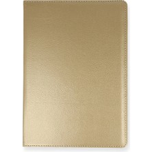 Etorva Store Samsung Galaxy T500 Tab A7 10.4 Kılıf 360 Tablet Deri Kılıf - Gold